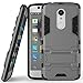 Axon 7 mini Case, ZTE Axon 7 mini Case, MicroP(TM) Dual Layer Armor Hard Slim Hybrid Kickstand Phone Cover Case for ZTE Axon 7 mini (Axon 7 mini Gray Kickstand Case)