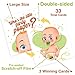 Party Profi 33 Funny Baby Shower Games – Diaper Raffle Tickets Emoji Scratch Off Lottery Card Game – Great for Boy & Girl Baby Shower Decorations & Supplies