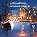 Christmas Projector Lights, KINGWILL Indoor Outdoor Holiday Lights with Remote Control 4Pcs Pattern Light Bead for Xmas Home Party Garden Landscape Wall Decorations