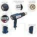 Steinel HG 2310 Industrial Heat Gun with LCD Display, 1600 W power blowing hot heat, temperature and airflow continuously variable, lockable override control, ideal for use on electronics, aerospace, medical manufacturing, 34870