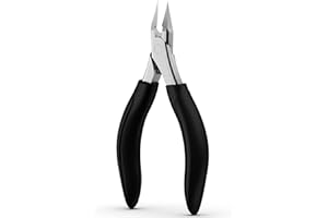 BEZOX Professional Toenail Clippers - Heavy Duty Toe Nail Clippers for Thick Toenails & Ingrown Nails | Long Handle Nails Clipper for Seniors with Comfort Grip & Ultra Sharp Blade - Black