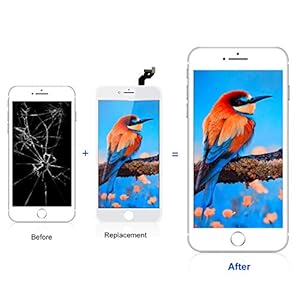 BuTure Schermo per iPhone 6S Plus (Bianco) - immagine 6