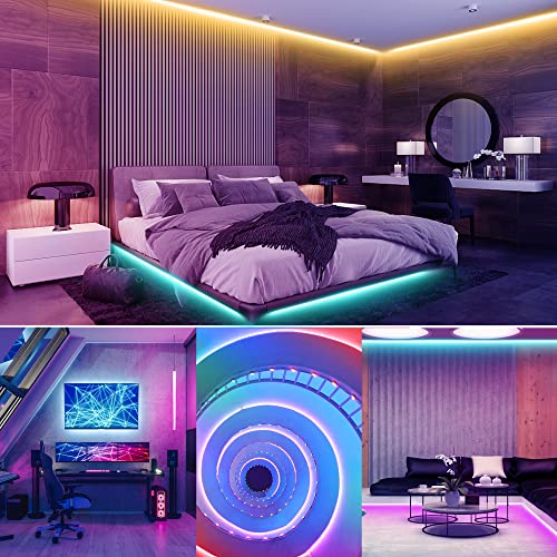 orahon Battery Powered Led Strip Lights 13.12ft, Battery Operated Led