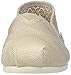 TOMS Women's Seasonal Classics Flat, Natural Metallic Burlap, 10 B-Medium