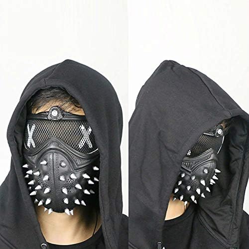 DingChen Watch Dog 2 Dedsec Aiden Pearce Wrench Mask Cosplay Helmet Face Muffle Black