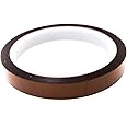 Bertech High-Temperature Polyimide Masking Tape, 1 Mil Thick, 1/2 Inch x 36 Yards - UL Recognized