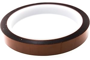 Bertech High-Temperature Kapton® Tape, 1 Mil Thick, 1/2 Inch x 36 Yards - UL Recognized