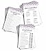 Large Purple Confetti Bridal Shower Game Pack (150-sheets) - 50 He Said She Said, 50 What's On Your Phone, 50 How Well Do You Know The Bride (Large Sheet Size)