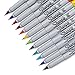 Permanent Marker, Ultra Fine Tip, Assorted, 12/Set SAN37172