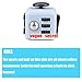 Generic Fidget Cube Relieve Stress Anxiety and Boredom White Black Color