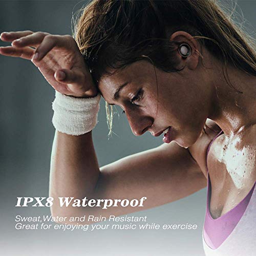 Wireless Earbuds,Dveda Bluetooth 5.0 C5 True Wireless Earbuds Stereo Sound IPX8 Waterproof Bluetooth Earbuds,120H Playtime with 3500mAh Charging Case,Built-in Mic CVC 8.0 Noise-Cancelling Headset