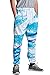 UNIFACO Teenager 3D Digital Print Jazz Cup Graffiti Sport Pants Casual Baggy Sweatpants Black