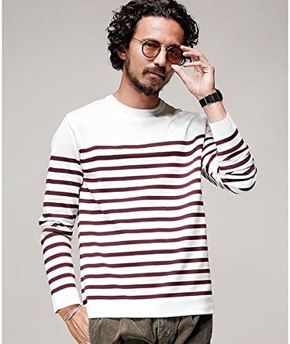 Amazon ナノ ユニバース メンズ Nano Universe 19aw 思いきり洗えるニット 12ggボーダークルーネック L S 360パターン1 S セーター 通販