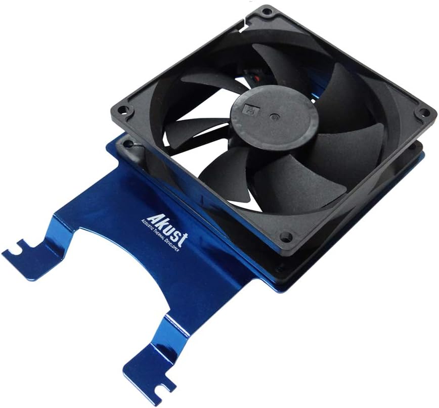 Akust PCI 80mm and 92mm Cooling Fan Converter Bracket Blue