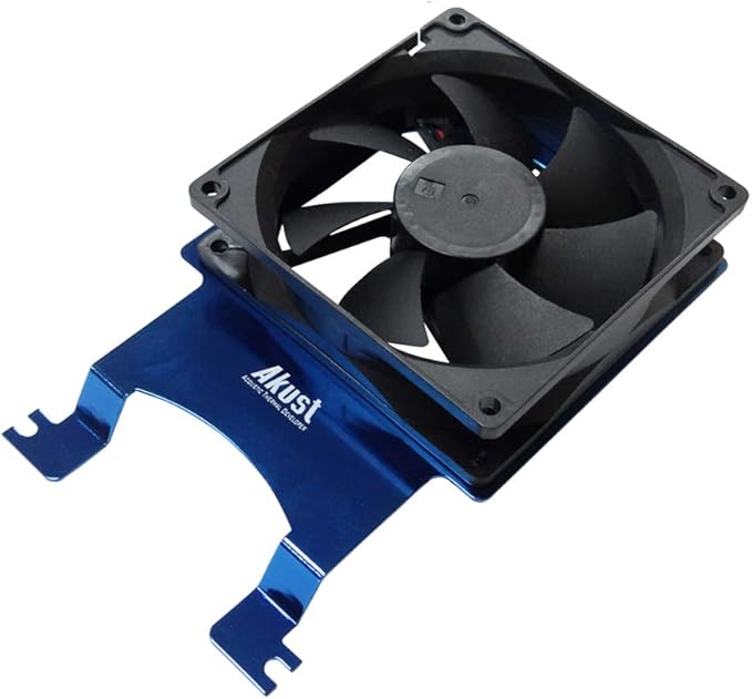 Akust PCI 80mm and 92mm Cooling Fan Converter Bracket Blue Computers & Accessories