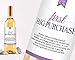 Marriage Milestones Wine Bottle Labels, Set of 5 Waterproof Wine Bottle Labels, Wedding Gift, Marriage Milestones, Wedding Firsts