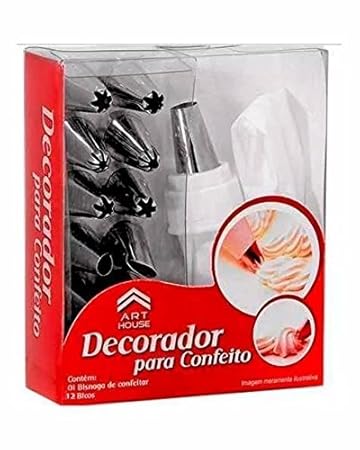Evaluemart 12 Piece Cake Decorating Set Frosting Icing Piping Bag Tips with Steel Nozzles.