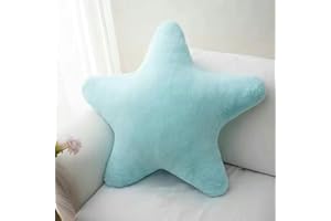 Cute Star Pillow Soft Star Shaped Pillows Star Throw Pillows Fluffy Star Plush Pillow Cushion Home Decor for Chair Bed Bedroo