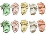 Toptim Girls Princess Style Sock Kid Baby Lace Top Dress Socks(5 Pairs) 2-7 Years