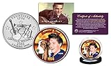 ELVIS PRESLEY Hound Dog Colorized Tennessee State Quarter U.S. Coin LICENSED by Merrick Mint