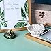 NIKKY HOME Shabby Chic Decorative Jewelry Bowl with Birds, White