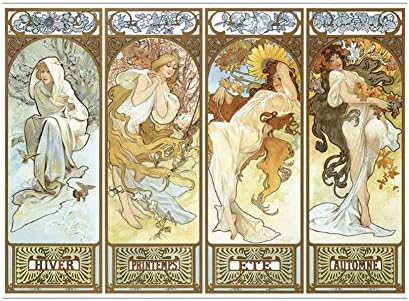 Miss 2 Four Seasons Oil Painting Jigsaw Puzzle 2000Pcs