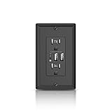 ALASTECH USB Outlet, 15 Amp TR Receptacle Plug with