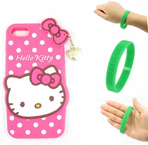 5C Case,iPhone 5C Case, iPhone 5C Kitty Silicone Case,Bat King Fashion Cartoon Hello Kitty 3D Cute Silicon Gel Rubber Back Cover Case Skin for Apple iPhone 5C(Hot Pink Kitty)
