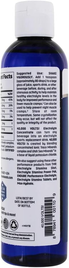 Trace Minerals 40,000 Volts, 8-Ounce: Health & Personal Care