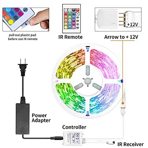 TJOY 25ft Smart Led Strip Lights for Bedroom, Alexa Led Light Strip