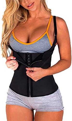 Ruinasi Women Latex Body Shaper Waist Training Corset Tank Top With Adjustable Straps For Weight Loss (XL)