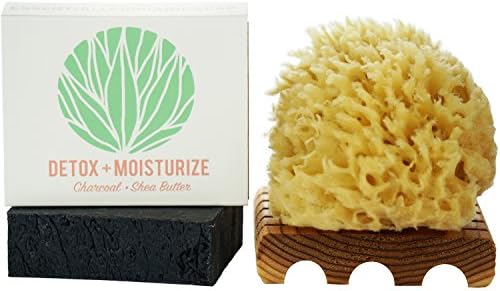 Unscented Activated Charcoal Wash Kit With Shea Butter | Certified Organic Ingredients, Vegan, GMO, Paraben, Sulfate Free, Skincare |