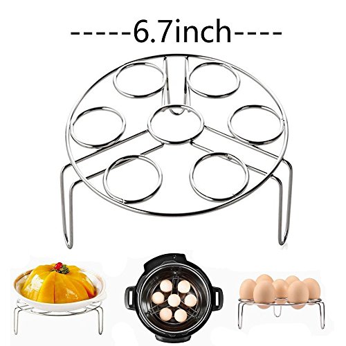 image for OYOY Steamer Basket With Egg Steamer Steamer Rack for Instant Pot and 