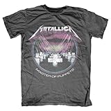 Metallica Master of Puppets Adult Charcoal T-Shirt (Adult Medium)