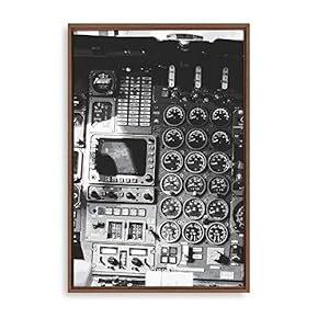 Framed Canvas Wall Art Aviation Machinery Canvas Prints Home Artwork Decoration for Living Room,Bedroom - 24x36 inches