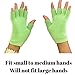 Hand Moisturizing Gloves | Gel Gloves | Spa Gloves | Finger Tip Free For Phone Use | Great Cotton Gloves (Green H Gloves)