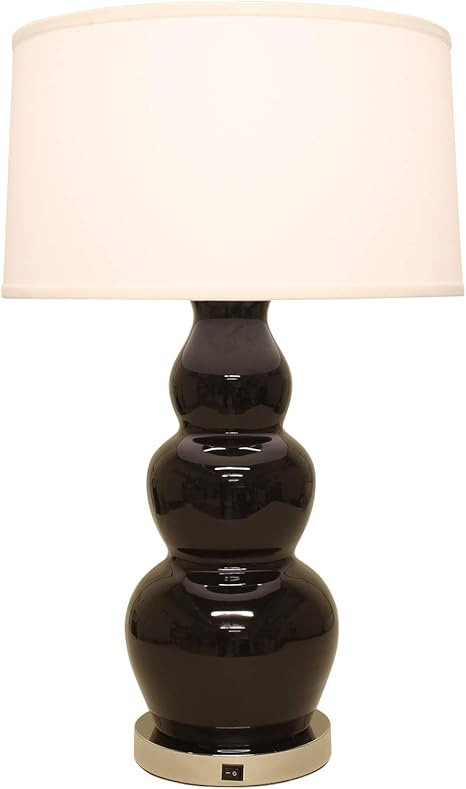 black ceramic lamp base