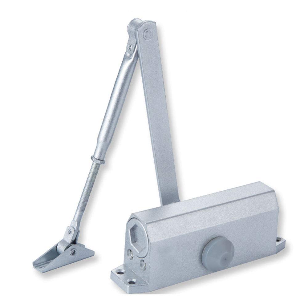 NUZAMAS Overhead Door Closer, Automatic Hydraulic Operated, Fire Door Closer, Heavy Duty Adjustable, for 800-1250mm Door, 45-75kg, Max Open 150 Degree