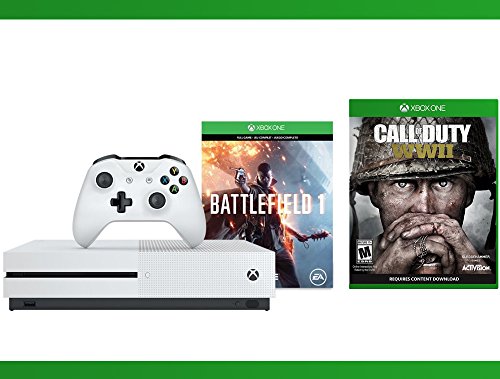 Xbox-One-S-500-GB-Battlefield-1-Console-Call-of-Duty-WW-II-Titanfall-1-Voucher-Bundle-3-Items