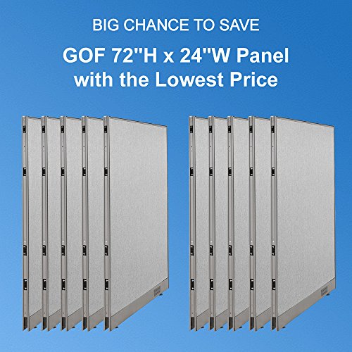 10 Panels of 72" H X 24" W GOF Panel Partition Room Divider Wall Divider Wall Panel Office Wall Workstation
