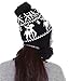 Simplicity Women's Knit Winter Beanie w/Earflap and Pom Balls