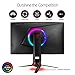 ASUS ROG Strix 27” Curved Gaming Monitor Full HD 1080p 144Hz DP HDMI DVI Fully Adjustable Function w/ Industry leading 3 years warranty (XG27VQ)thumb 4
