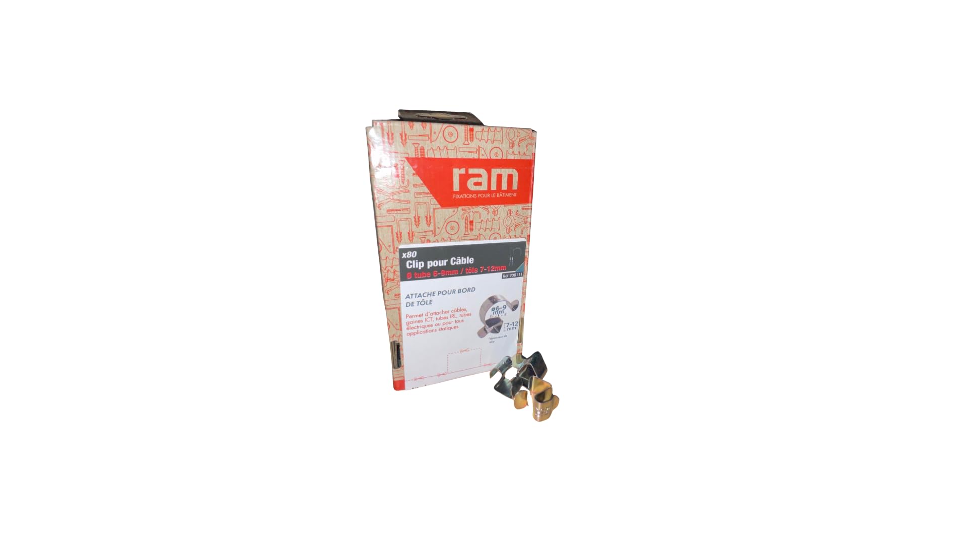 Ram 900111 Cable Clips Grey