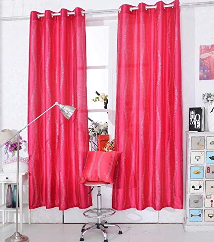 Diamante Girls Sparkly Curtains Ring Top Eyelet Faux Silk Voile