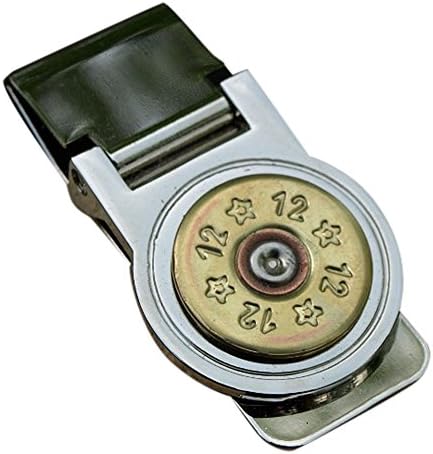 Handmade Shotgun Shell Key Ring with Brass Shell A800 (Solid Black)