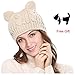 Cocobla Women's Hat Cat Ear Crochet Braided Knit Caps