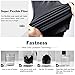 ABUSA Cotton Yoga Capri Pants Women's Tummy Control Workout Leggings Non See-Through Fabric M Black