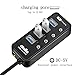 atolla USB Hub 4-Port SuperSpeed USB 3.0 Hub Powered USB Splitter with 1 USB Charging Port On Off Switch with AC Power Adapter
