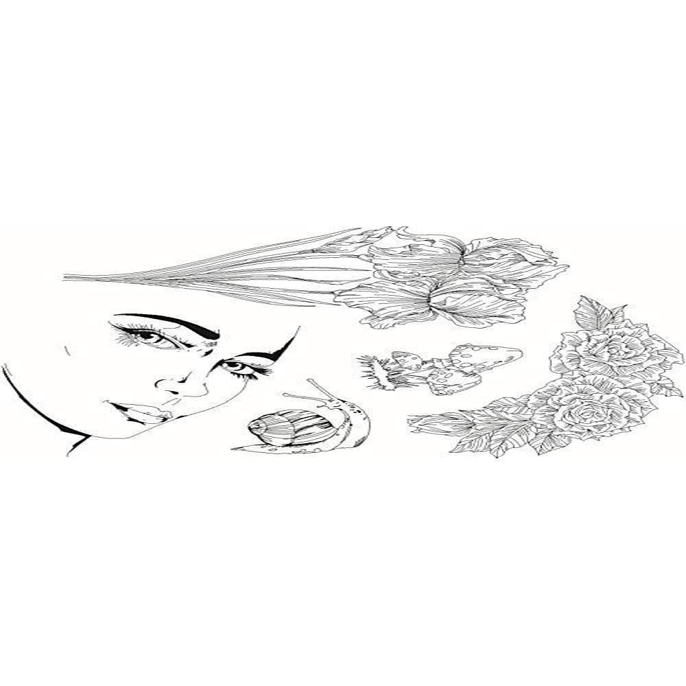 Sweet Dixie SDCSA6273 Kelly OGorman Iris Clear Stamp, A6 Size