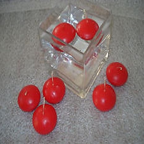 Centrotavola Natalizi Con Candele Galleggianti.Cereria Bertoncini 4 Candele Galleggianti Rosse Amazon It Giochi E Giocattoli